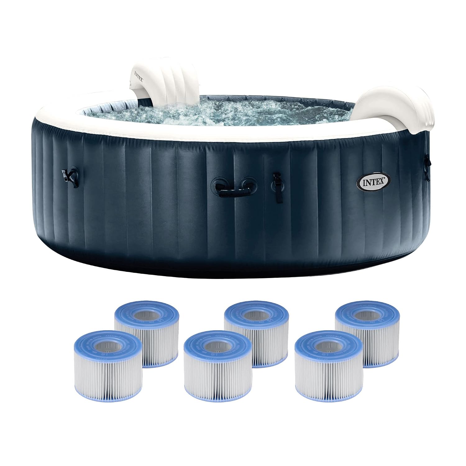 Inflatable Hot Tub - PureSpa Plus 6 Person Portable Inflatable