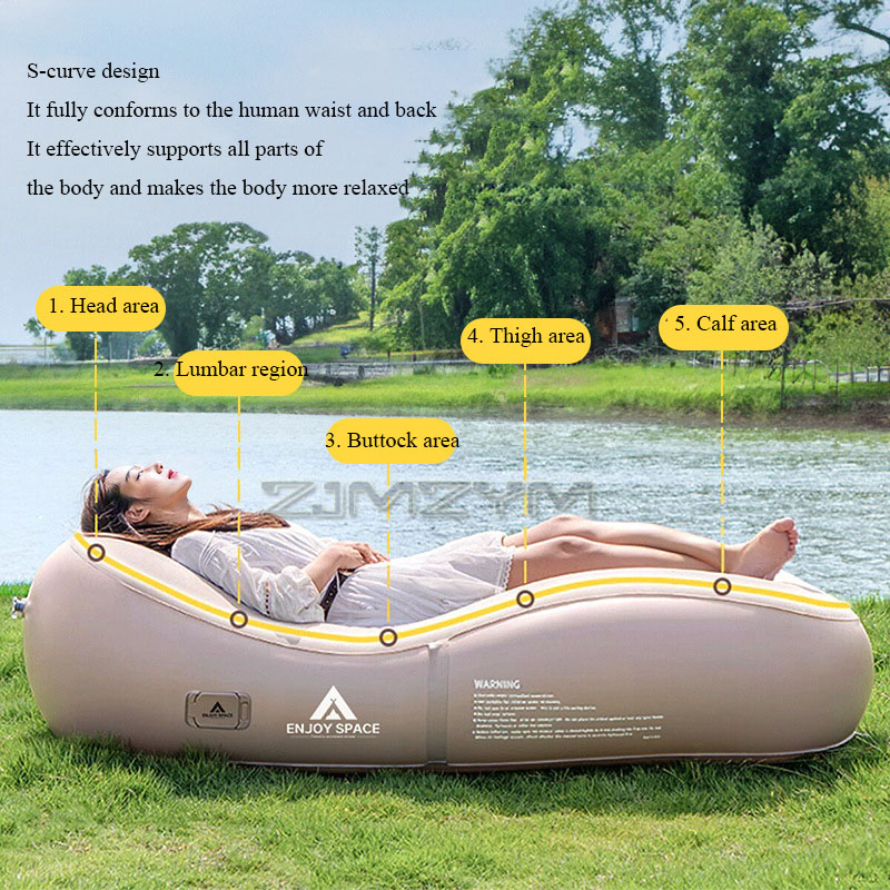 Automatic Inflatable Lazy Sofa - Outdoor Furniture Lounge Chair ulasan dan harga