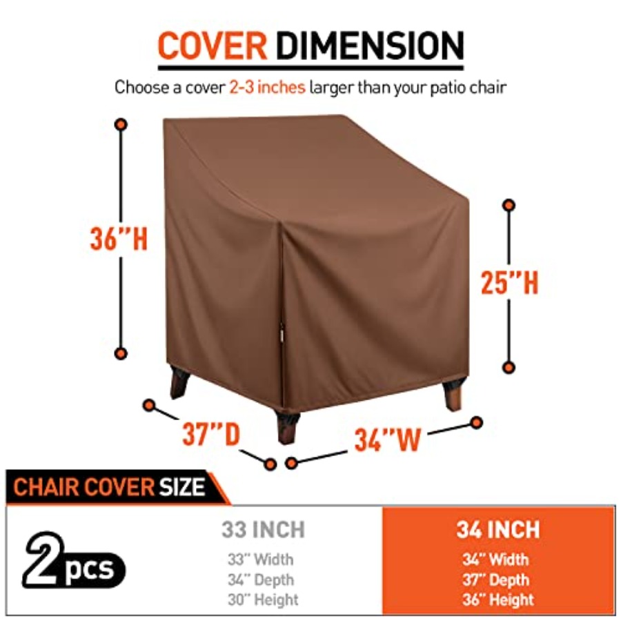 Waterproof Patio Chair Covers, - Outdoor Furniture Lounge Chair ulasan dan harga