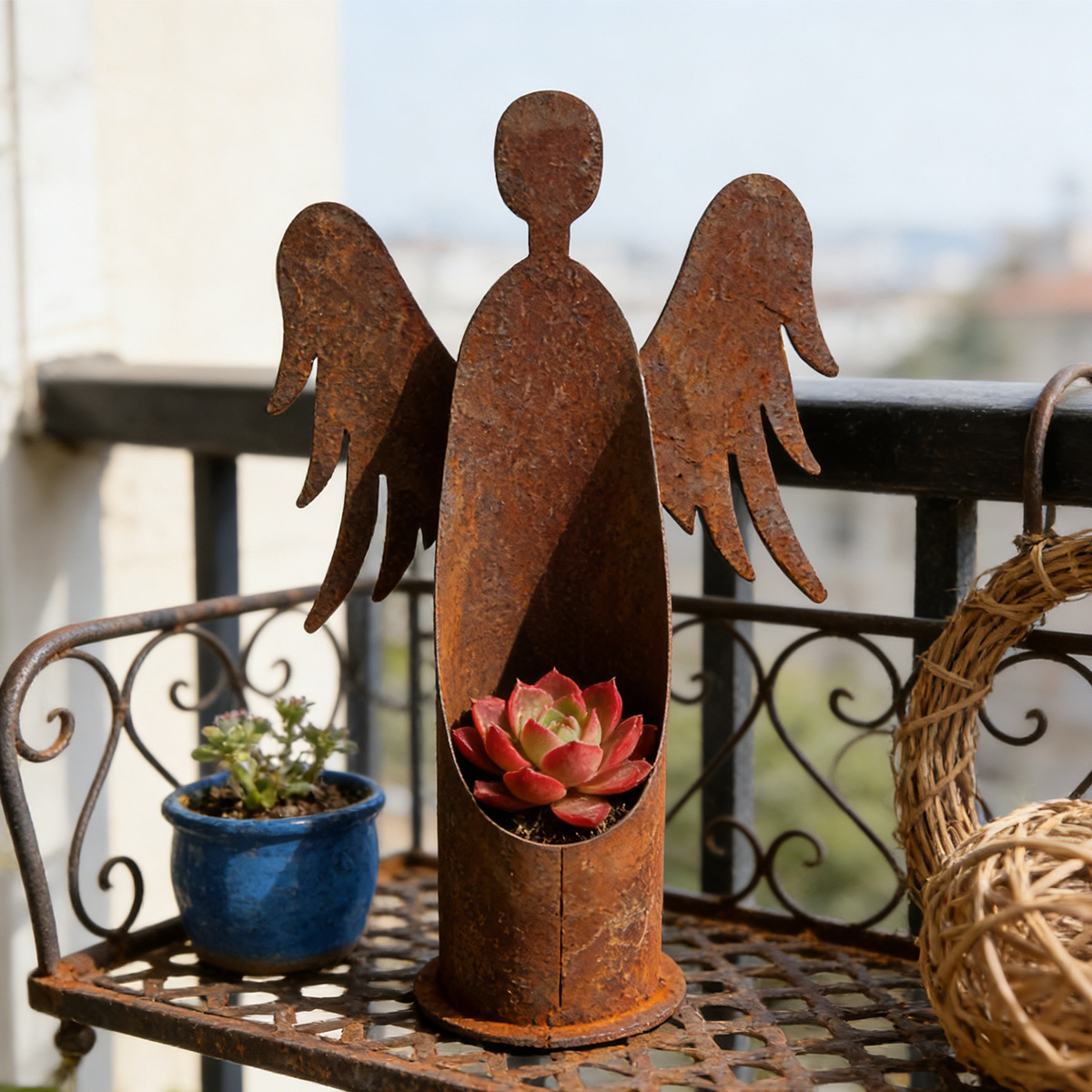 1Pc Iron Garden Sculpture, Vin - Outdoor Furniture Iron ulasan dan harga