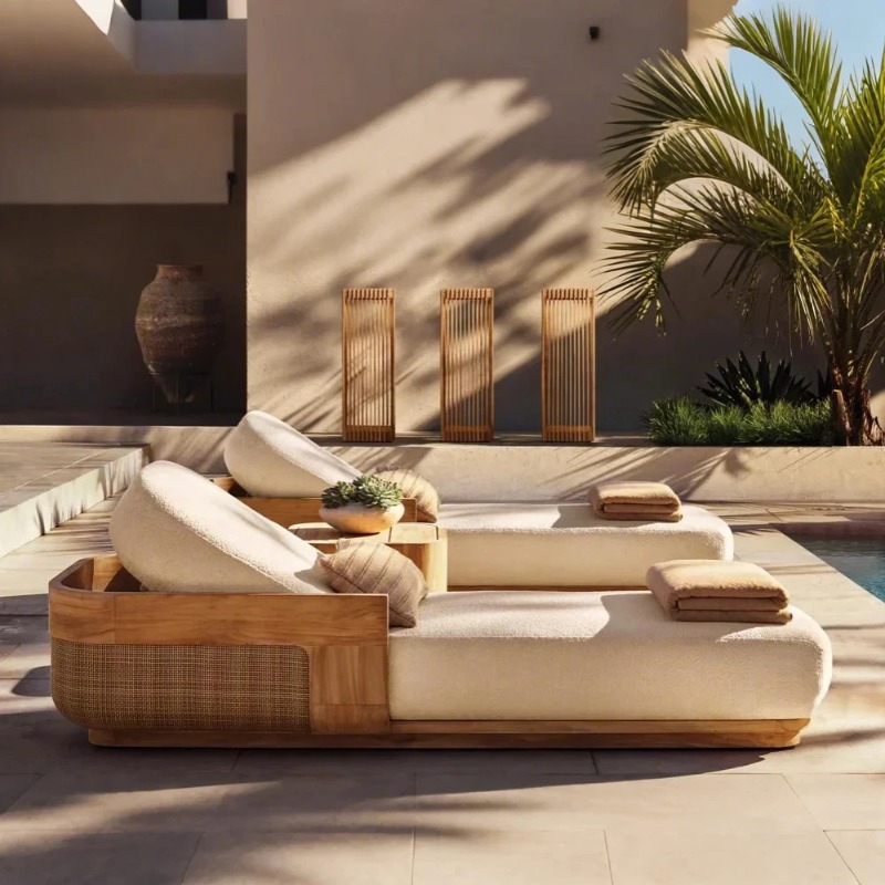 Sun Beach Lounge Chair & Daybe - Outdoor Daybed Furniture ulasan dan harga