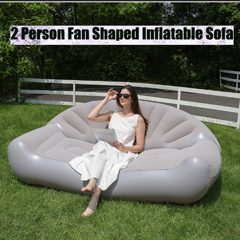 Fan Shaped Inflatable Sofa 2 P - Outdoor Furniture Lounge Chair ulasan dan harga