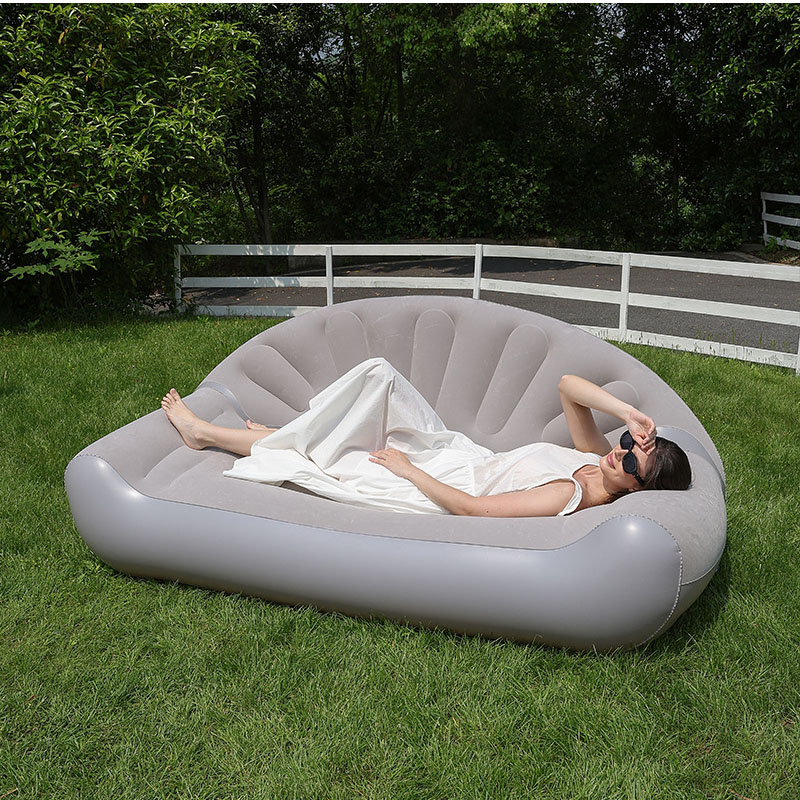 Fan Shaped Inflatable Sofa 2 P - Outdoor Furniture Lounge Chair ulasan dan harga