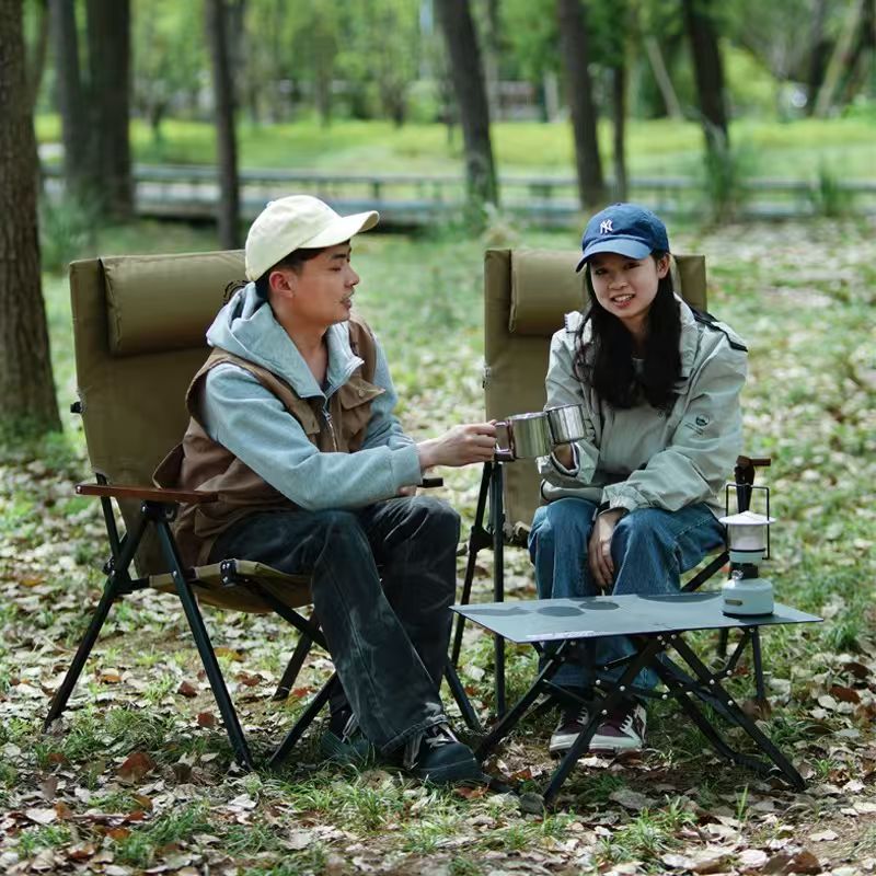 Folding High Back Beach Campin - Outdoor Furniture Iron ulasan dan harga