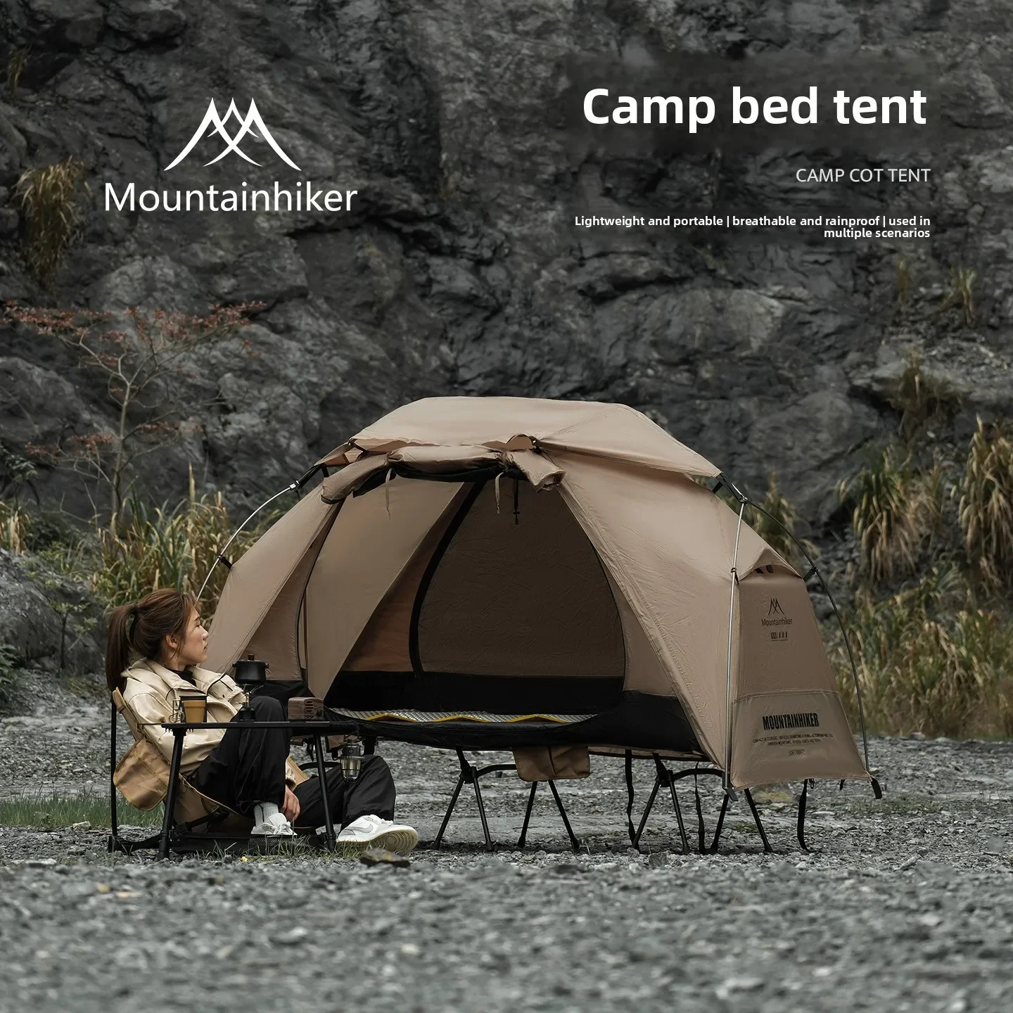 MOUNTAINHIKER Outdoor Camp Bed - Outdoor Daybed Furniture ulasan dan harga