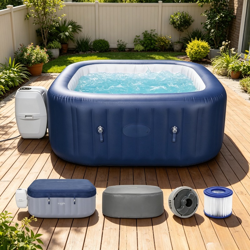 SaluSpa AirJet 4 to 6 Person I - Inflatable Hot Tub ulasan dan harga