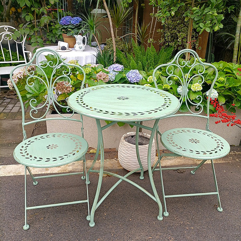 French Country Iron Table and  - Outdoor Furniture Iron ulasan dan harga