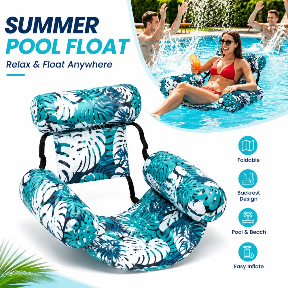 Heavy Duty Blow Up Pool Chair  - Outdoor Furniture Lounge Chair ulasan dan harga