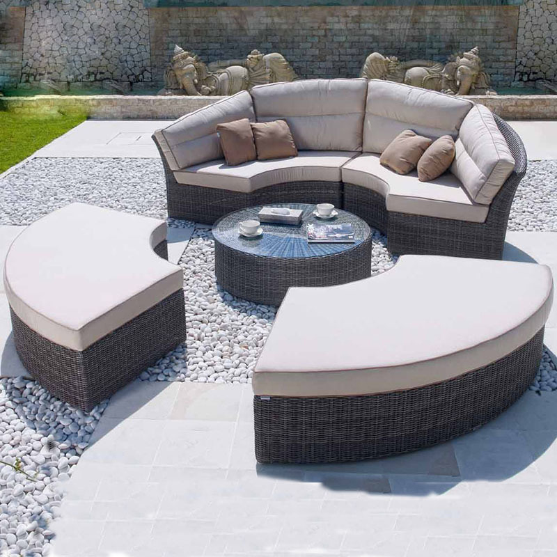 Outdoor Rattan Round Daybed So - Outdoor Daybed Furniture ulasan dan harga