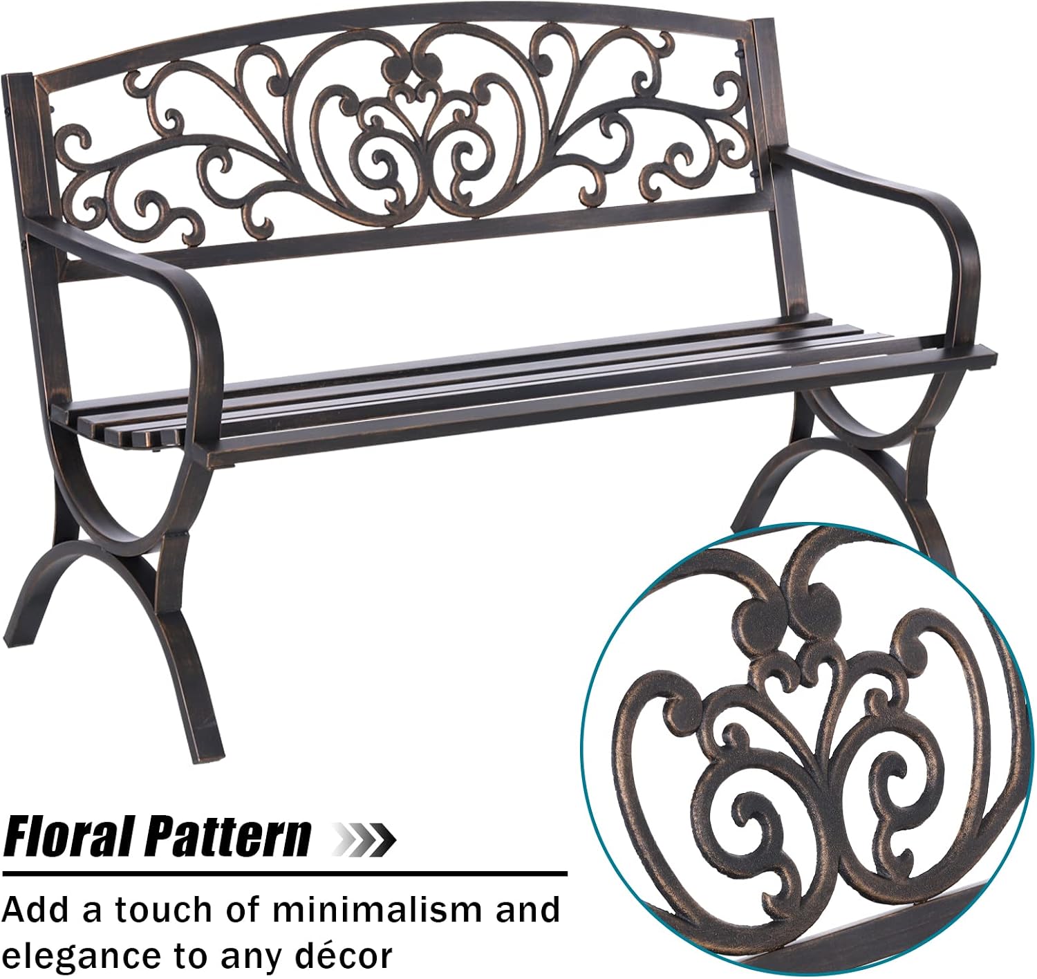 Bronze 50 Inch Outdoor Garden  - Outdoor Furniture Iron ulasan dan harga