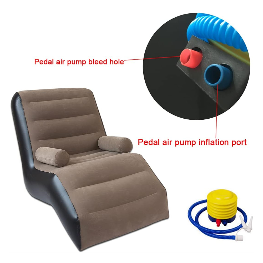 Folding Lazy Sofa,Inflatable L - Outdoor Daybed Furniture ulasan dan harga
