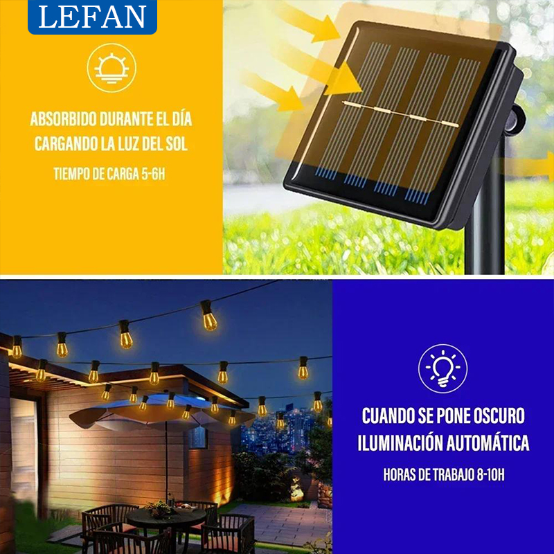 Morden Led Solar Outdoor Strin - Outdoor Furniture Iron ulasan dan harga