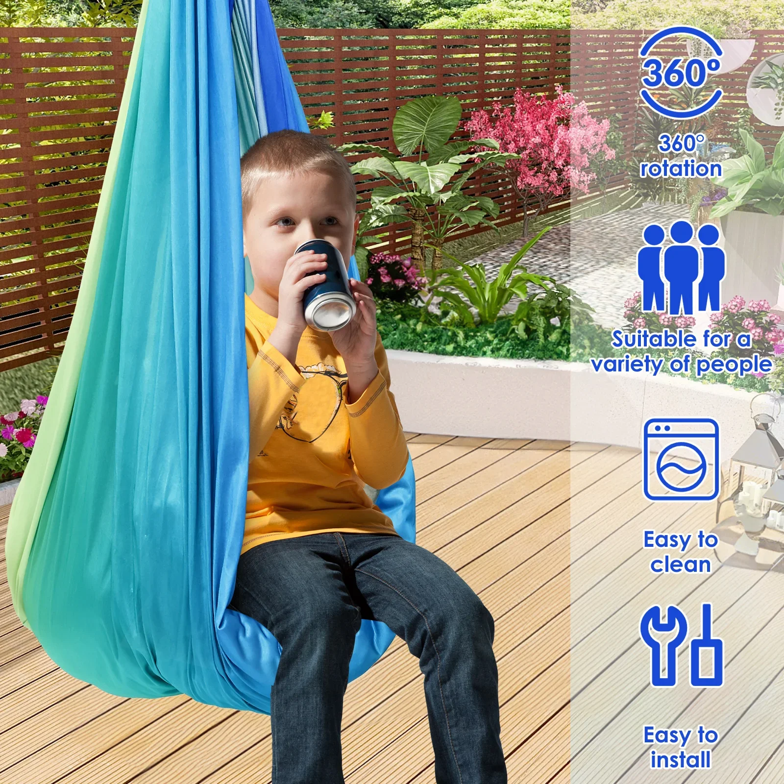 Sensory Swing Comfortable Kids - Outdoor Furniture Kids ulasan dan harga